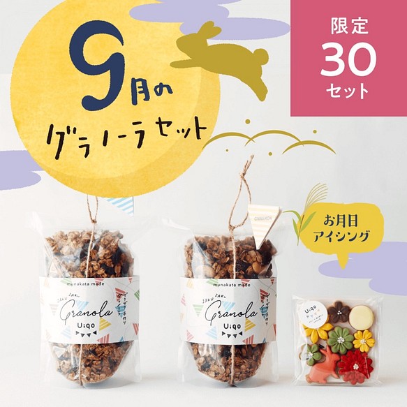 発送日限定 グラノーラとアイシングクッキーのセット 送料無料 スイーツ お菓子 パン Uiqo 通販 Creema クリーマ ハンドメイド 手作り クラフト作品の販売サイト