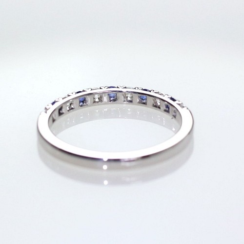 Pt900 ダイヤモンド＆ブルーサファイアリング 指輪・リング Atelier 