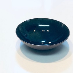 中鉢　φ16センチ　青色✖️茶色 1枚目の画像