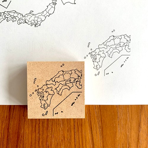 ハンドメイド】消しゴムはんこ 日本地図 | 【ハンドメイド】消しゴム 