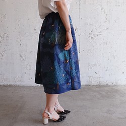 モリのスカート 紺色 スカート Somari To Moti 通販 Creema クリーマ ハンドメイド 手作り クラフト作品の販売サイト
