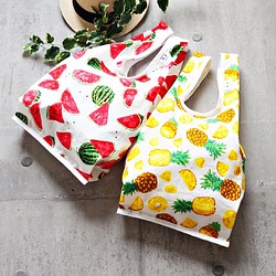 迎接夏天♪西瓜菠蘿購物袋型環保袋 第1張的照片