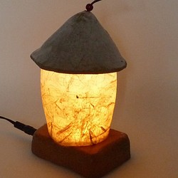 陶器と和紙がコラボ・やんちゃ坊主・LED灯り 1枚目の画像