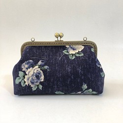 【小四月】＊藍紫玫瑰-口金包 側背包 第1張的照片