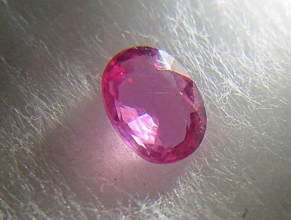 天然 ピンクサファイア ルース 0.462ct 日本宝石科学協会ソーティング