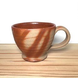 【Creema限定】たっぷりと入る備前焼のコーヒーマグカップ【藤見窯】 1枚目の画像