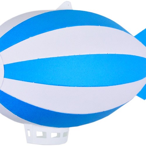 hikosen(飛行船) Mサイズ White/Blue モビール Craft Hiro Balloon