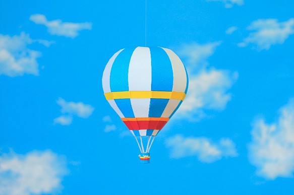 Hiro氣球M尺寸白色/藍色 第1張的照片