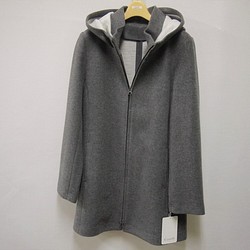 -W/RE- 002 雙拉鍊連帽雙領羊毛混紡大衣，製造成本 + 10% 第1張的照片