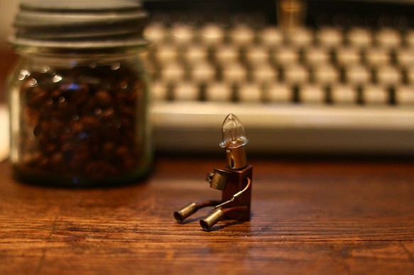 ゆかり様 オーダー注文品 ランプマン　「コーヒーブレイク」 小さなコーヒーカップも一緒に 1枚目の画像
