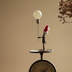 ねね様　オーダー注文品　Creema限定 2017クリスマス　ランプマン「プレゼントは風船の中に」 1枚目の画像