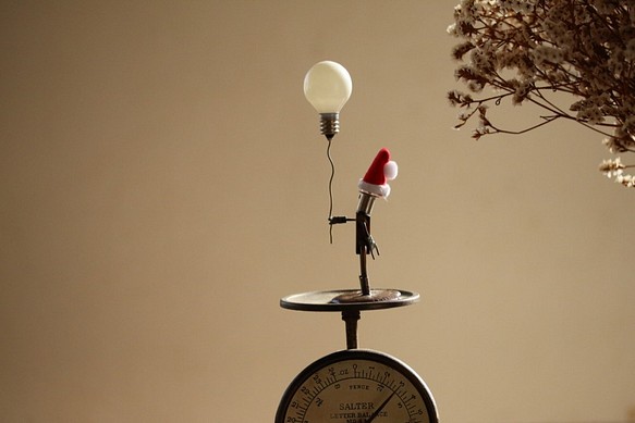 ねね様　オーダー注文品　Creema限定 2017クリスマス　ランプマン「プレゼントは風船の中に」 1枚目の画像