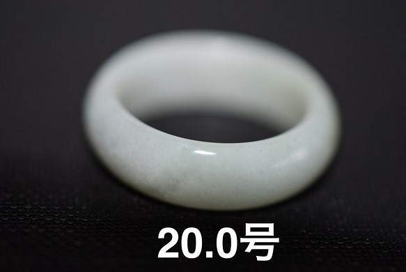 31-191 20.0号 天然 A貨 白 翡翠 リング レディース メンズ 指輪 硬玉ジェダイト　 1枚目の画像