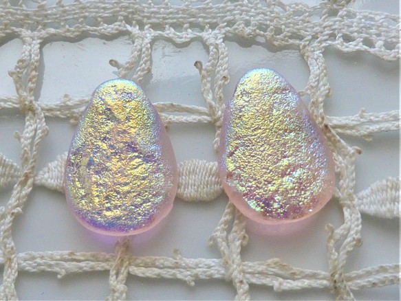 SAKURAの羽衣　Czech Glass Beads2個 1枚目の画像