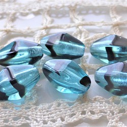 海墨鑽石捷克珠捷克玻璃珠6顆 第1張的照片