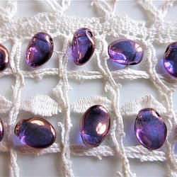 捷克珠 捷克玻璃珠 12顆紫色水果 第1張的照片
