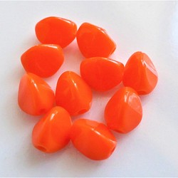 捷克珠子捷克玻璃珠品種橙色不透明10件 第1張的照片