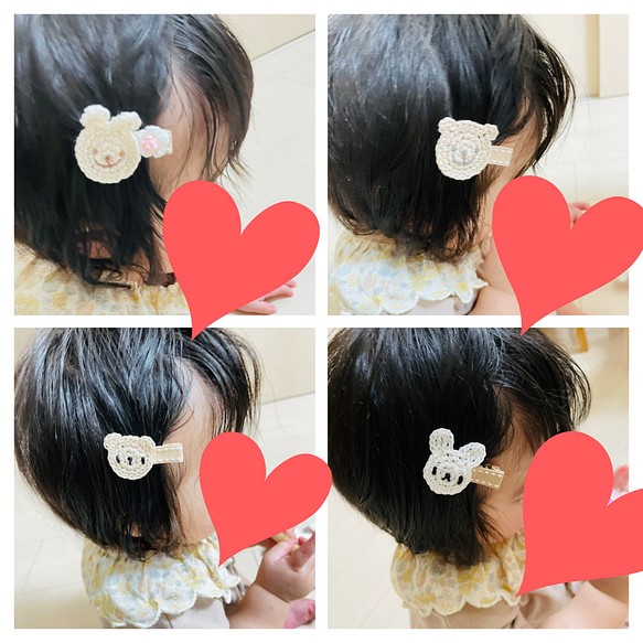 女の子 うさちゃんいちご お花 ベビーヘアクリップ 出産祝い 数々のアワードを受賞 赤ちゃん プレゼント 新生児 ギフト