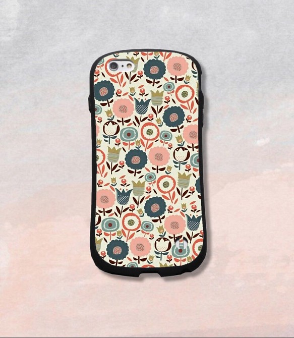 花柄 北欧 シンプル スマホケース きれい iPhoneケース 可愛い ギフト 1枚目の画像