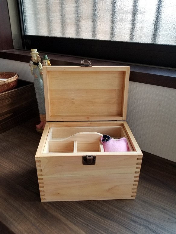 販売 茶谷産業 日本製 木製ソーイングボックス 020-300