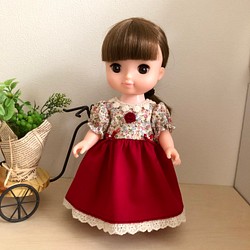 ソランちゃん メルちゃん 赤スカートワンピース☆26cmドール服 ソラン