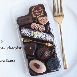 スティックガトーショコラとチョコレートのiPhoneケース 1枚目の画像