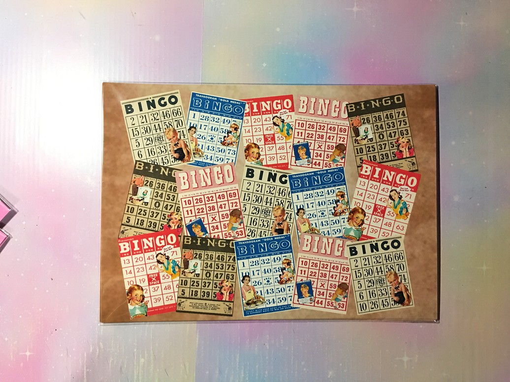 デザインペーパー☆A4サイズ レトロアメリカンbingo♡10枚セット