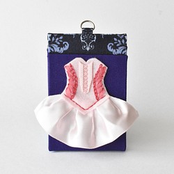 バレエパスケース【ピンク・お人形さん】バレリーナへのプレゼントや発表会の贈り物、記念品に(pu01) 1枚目の画像