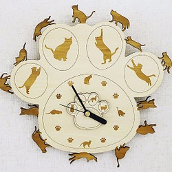 猫（ねこ） 掛け時計・置き時計 のおすすめ人気通販｜Creema(クリーマ 