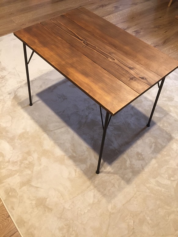 テーブル脚 アイアンレッグ 高さ150㍉ 4本2セット 1枚目の画像