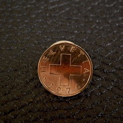 #L5 Switzerland Coin Lapel Pin 1枚目の画像