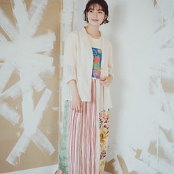 Kimono remake T shirt one piece 着物リメイク　パッチワーク　Tシャツワンピース　 1枚目の画像