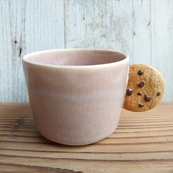 チョコチップクッキーマグカップ　桃色 1枚目の画像