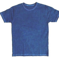 ◆オーガニックコットンTシャツ（Ｌサイズ）◆　～100%オーガニックすくも使用 醗酵建て伊勢藍染～ 1枚目の画像
