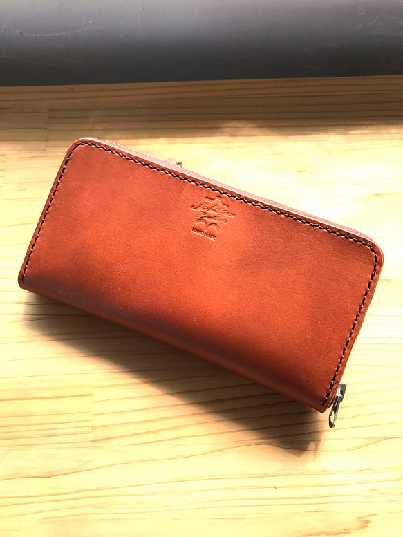 ラウンドジップウォレットXL 長財布 Nishibaru Leather 通販｜Creema