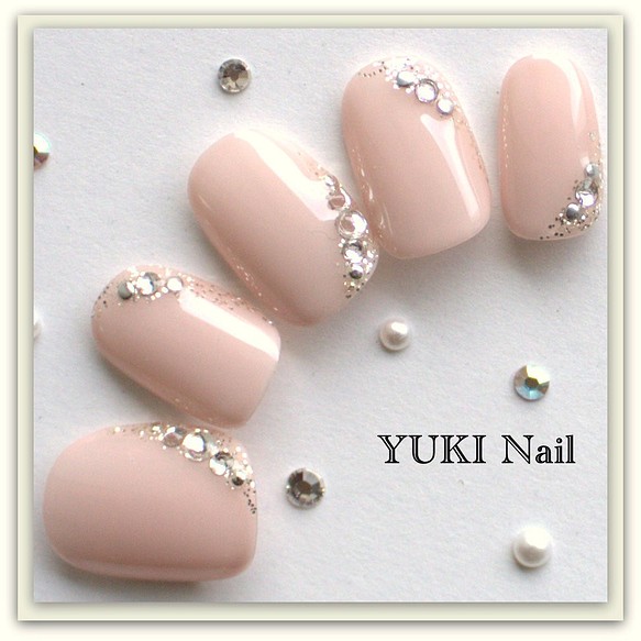 パーティーネイル2 付け爪 ネイルチップ ネイル ジェル 上品 華やか オーダー ネイルチップ ネイルシール Yuki Nail 通販 Creema クリーマ ハンドメイド 手作り クラフト作品の販売サイト