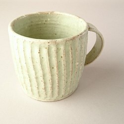 フリーカップ　（緑粉引き） 1枚目の画像
