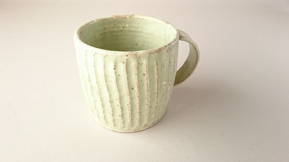 フリーカップ　（緑粉引き） 1枚目の画像
