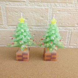クリスマスツリーのキャンドル 1枚目の画像
