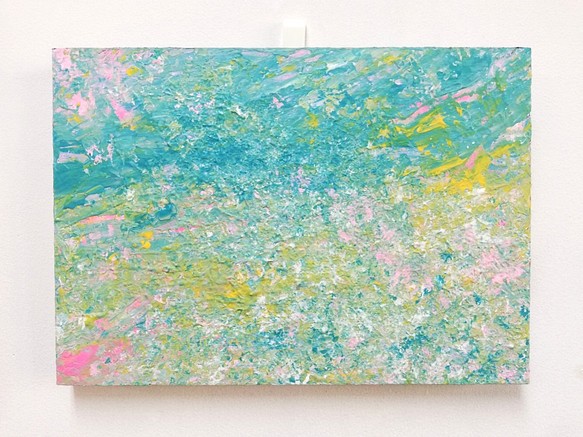 抽象画 原画「海の記憶」 絵画 チビスケッチアート 通販｜Creema(クリーマ)