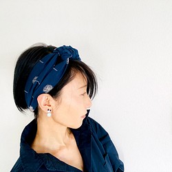 Mizuhiki髮帶“ Kano” -kanou- Creema只限於Watage刺繡 第1張的照片