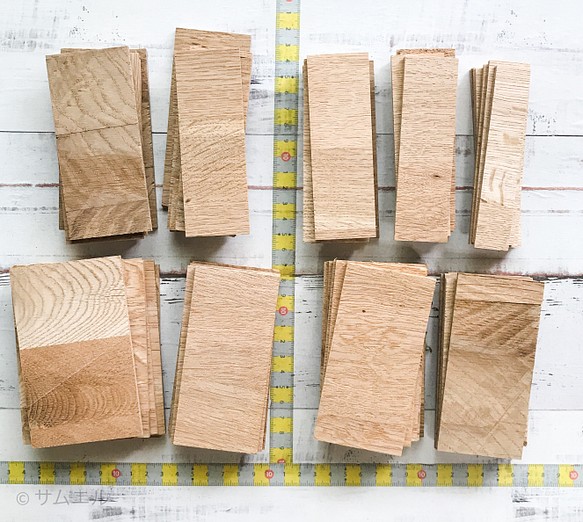 ◍？『謎set＋板ばかりの楢（なら）』送料込：色々樹種・木材端材セット 日本の木 世界の木 ss_21047 1枚目の画像