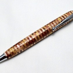 [平面]手工製作的木製圓珠筆超薄線交叉更換核心 第1張的照片