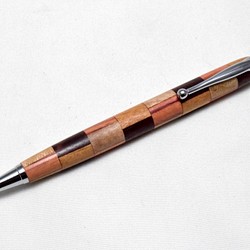 [重新上市] [Yosegi] 手工木製圓珠筆 Slimline CROSS 筆芯 第1張的照片