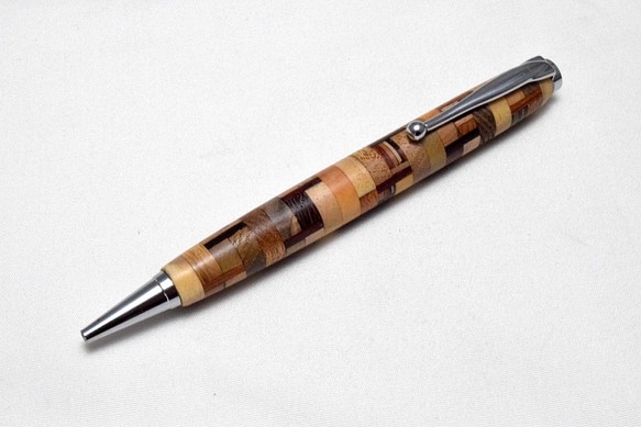 [再銷售] [實木複合地板]手工木製圓珠筆細長線CROSS筆芯 第1張的照片
