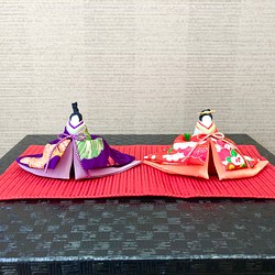 ひな祭り　正絹で作った雛人形　A03 1枚目の画像