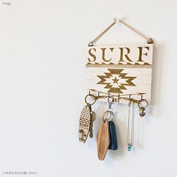 手工木製鑰匙架配件衣架≪Ortega SURF≫ 第1張的照片