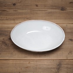 白萩釉　カレー皿・大【萩焼】 1枚目の画像