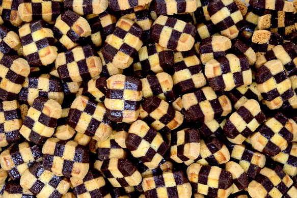 市松模様のバニラココアクッキー 1枚目の画像