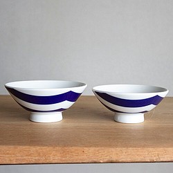 souzyu-en modern 風　夫婦セット（S・Ｍ各1個）　ご飯茶碗　瀬戸焼 1枚目の画像